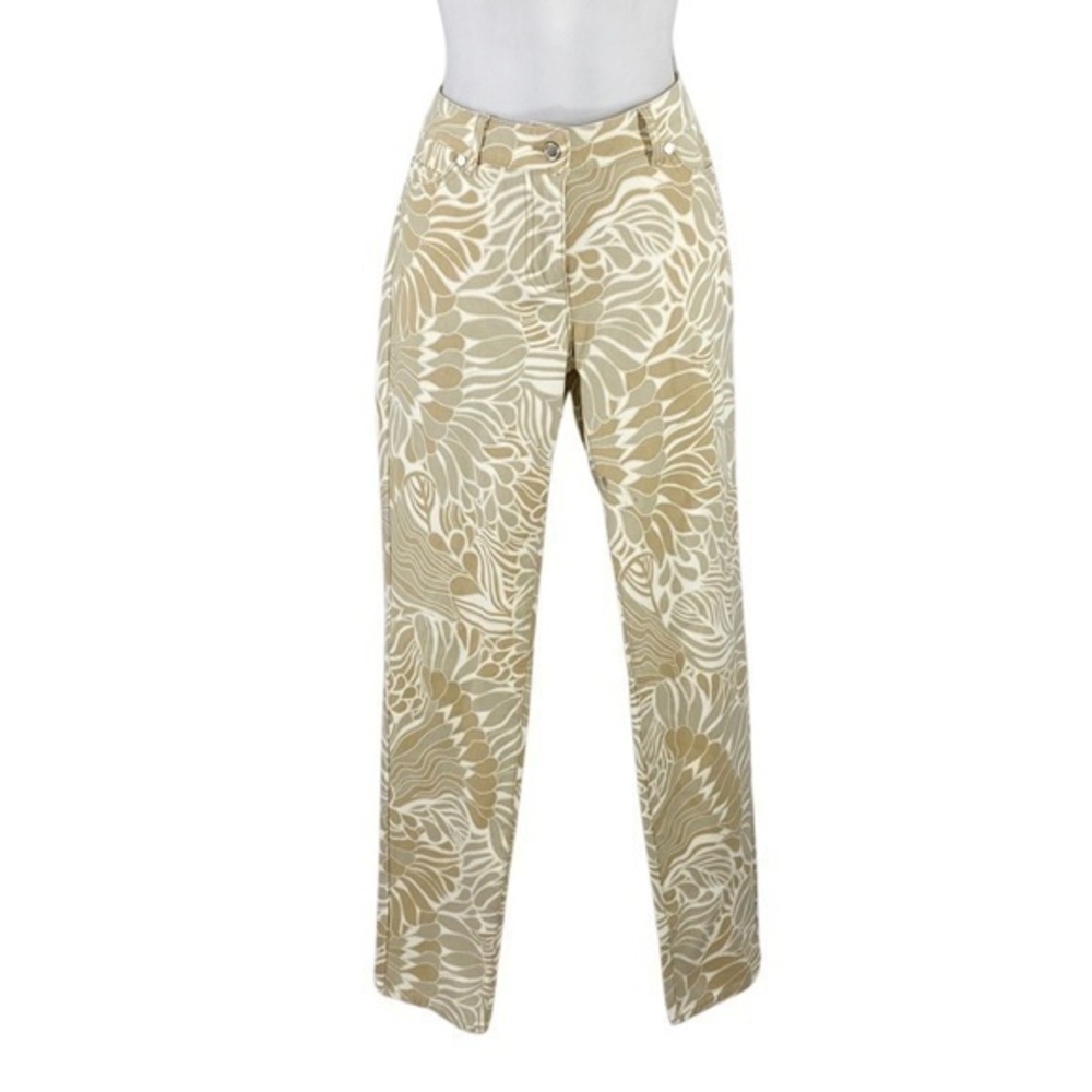 J. McLaughlin Lexi tan printed jeans 8